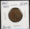 1834 Half Cent AU55