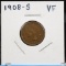 1908-S Indian Head Cent VF