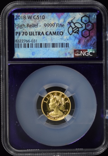 2018-W $10 Gold Liberty Eagle NGC PF-70 UC
