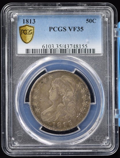 1813 Capped Bust Half Dollar PCGS VF-35
