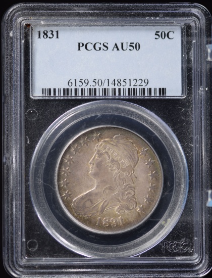 1831 Capped Bust Half Dollar PCGS AU-50