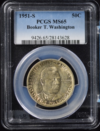 1951-S BTW Commen Commen Half Dollar PCGS MS65