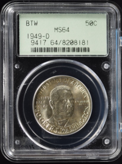 1949-D BTW Commen Half Dollar PCGS MS-64 OGH