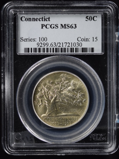 1935 Connecticut Commen Half Dollar PCGS MS-63