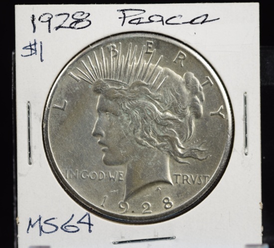 1928 Peace Dollar MS64