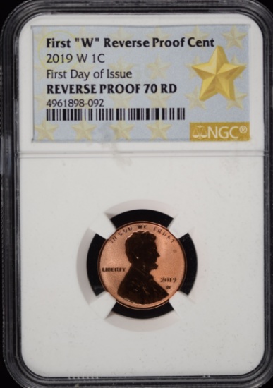 2019-W REV Proof Lincoln Cent NGC PR-70 Red 1st Day