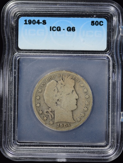 1904-S Barber Half Dollar ICG G-6