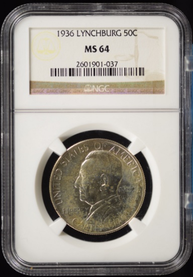 1936 Lynchburg Commen Half Dollar NGC MS-64