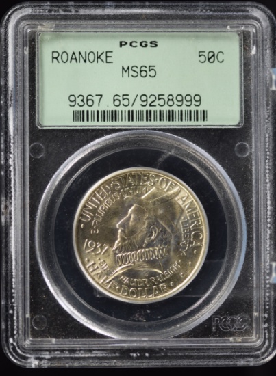1937 Roanoke Commen Half Dollar PCGS MS-65