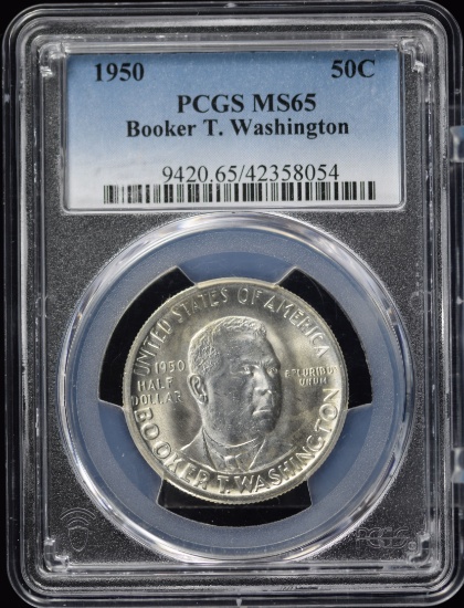 1950 BTW Silver Commem Half Dollar PCGS MS-65