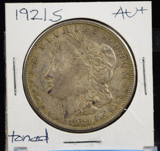 1921-S Morgan Dollar MSAU Plus Tone