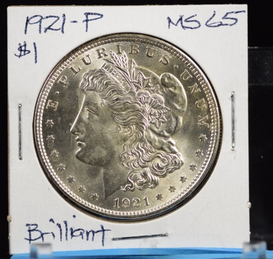 1921 Morgan Dollar MS65 Brilliant