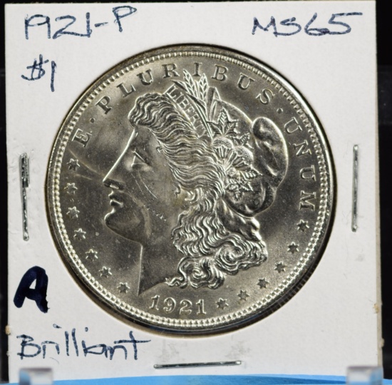 1921 Morgan Dollar MS65 Brilliant A