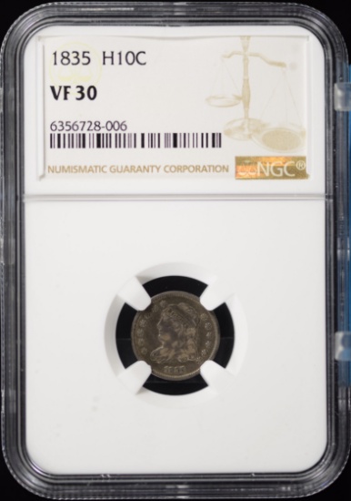 1835 Bust Half Dime NGC VF-30