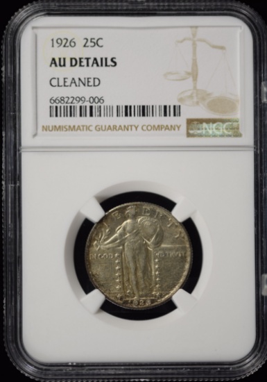 1926 Standing Liberty Quarter NGC AU Details
