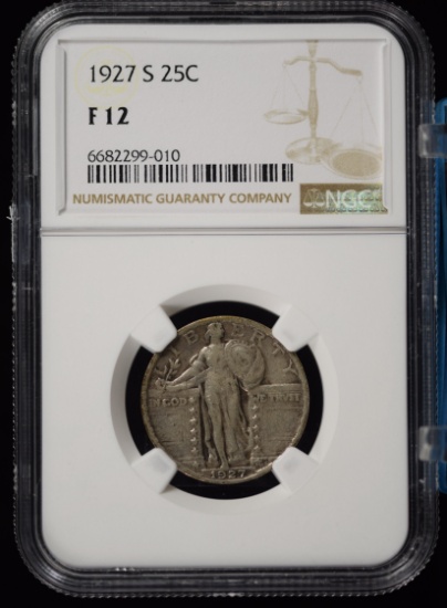 1927-S Standing Liberty Quarter NGC F-12