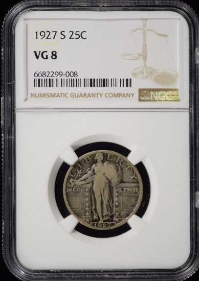 1927-S Standing Liberty Quarter NGC VG-8
