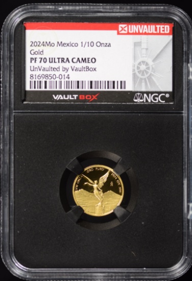 2024 Mo Proof Mexico 1/10 Onza Gold NGCX PF-70 UC
