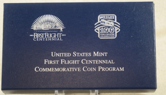 US Mint Proof Silver Dollar 1st in Flight