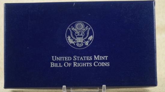 US Mint Bill of Rights Silver Dollar Coin Set
