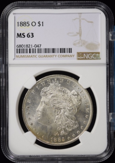 1885-O Morgan Dollar NGC MS-63 047
