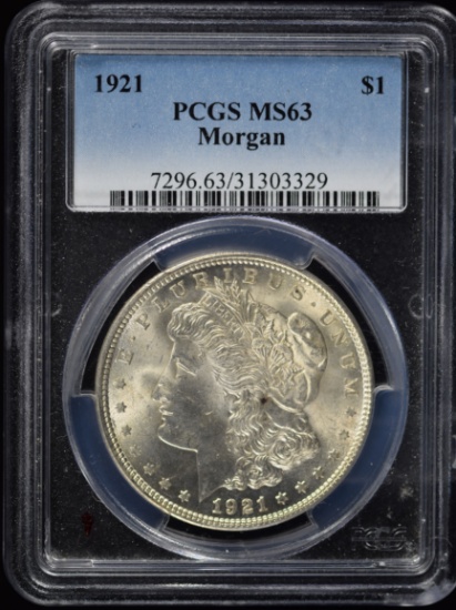 1921 Morgan Dollar PCGS MS-63