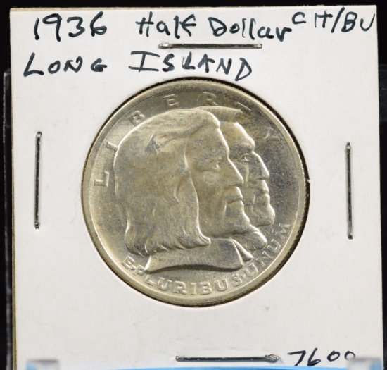 1936 Long Island Commen Half Dollar CH/BU