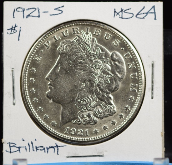 1921-S Morgan Dollar MS64 Brilliant