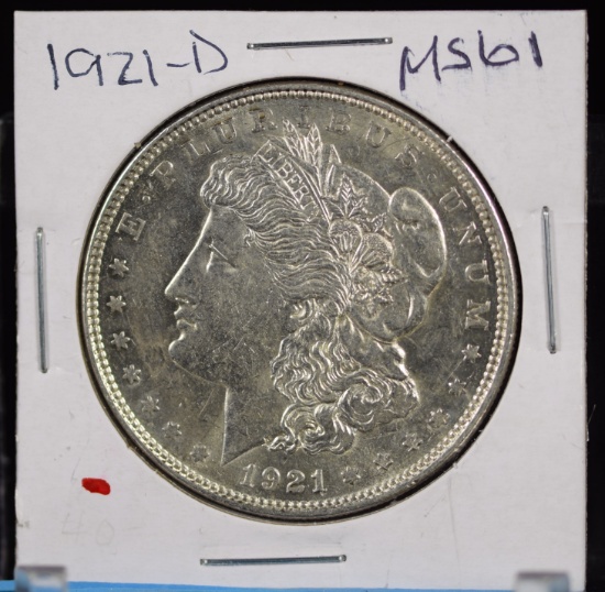 1921-D Morgan Dollar MS61
