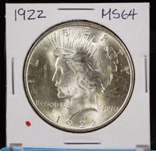 1922 Peace Dollar MS64