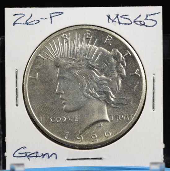 1926 Peace Dollar MS65