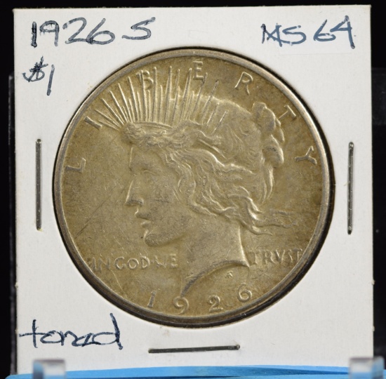1926-S Peace Dollar MS64