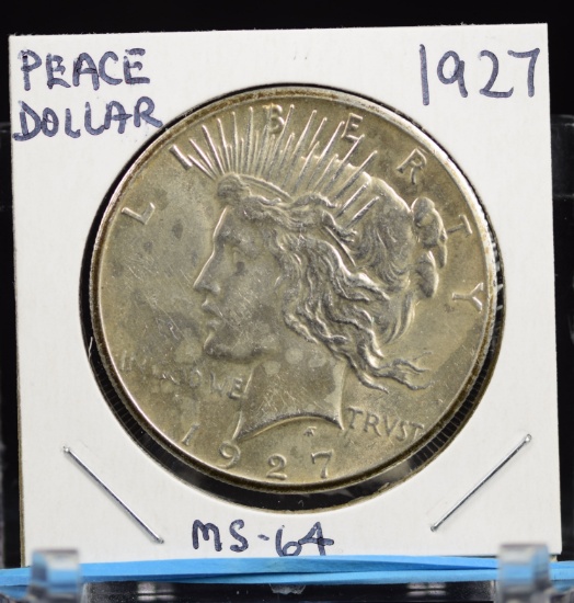1927 Peace Dollar MS64 Plus