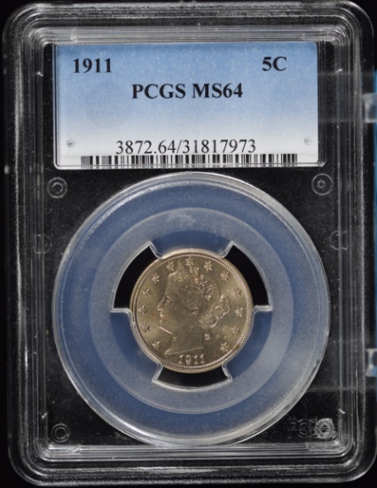 1911 V-Nickel PCGS MS-64