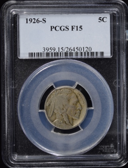 1926-S Buffalo Nickel PCGS F-15