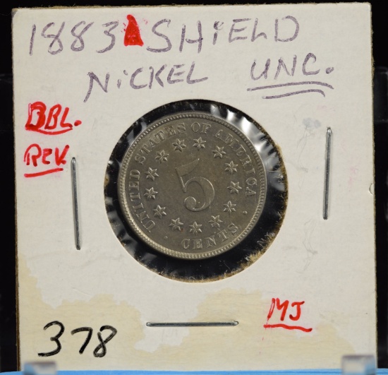 1883 Shield Nickel UNC