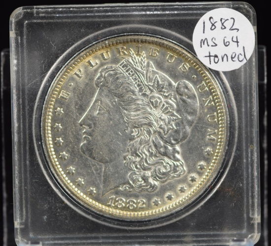 1882 Morgan Dollar MS64 Toned