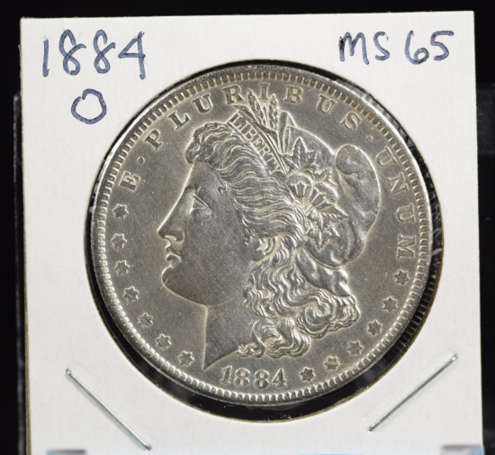 1884-O Morgan Dollar MS65