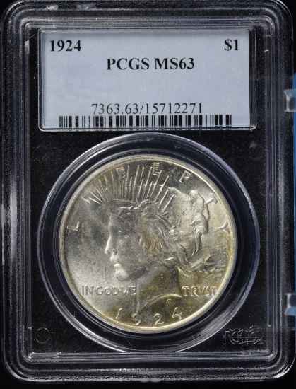 1924 Peace Dollar PCGS MS-63