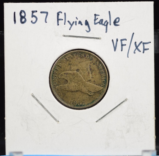 1857 Flying Eagle Cent VF/XF