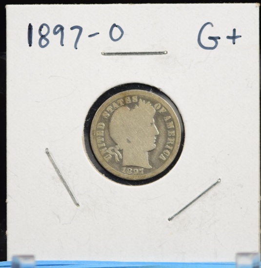 1897-O Barber Dime G Plus