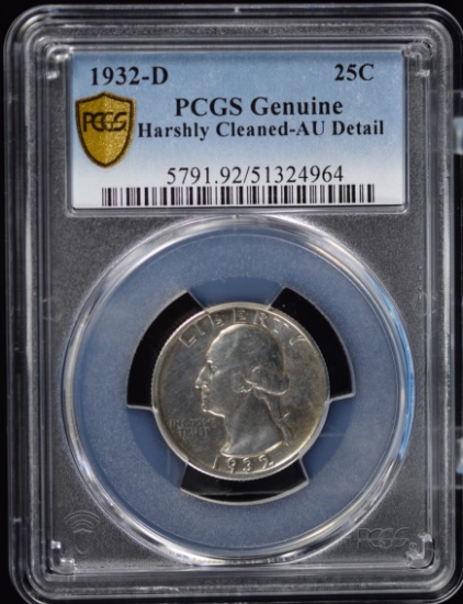 1932-D Washington Quarter PCGS AU Details