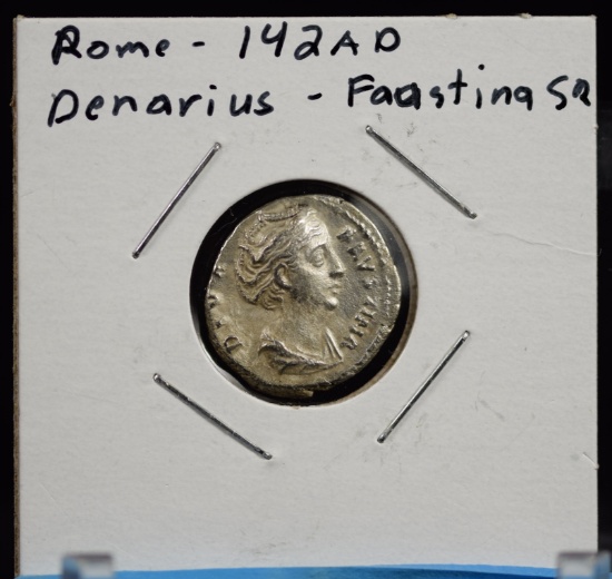 142A Denarius Rome Faustina