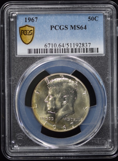 1967 Kennedy Half Dollar PCGS MS-64