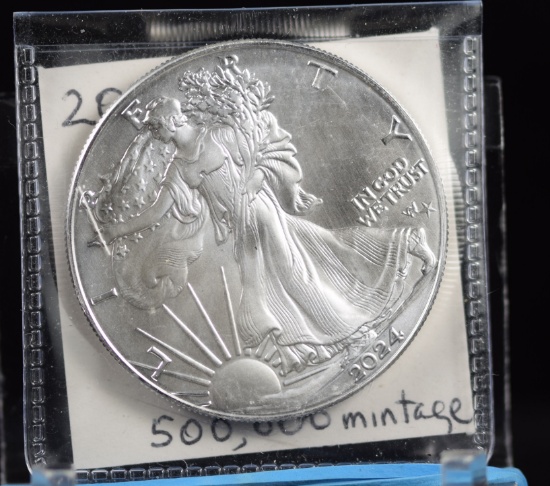 2024 American Silver Eagle w/Star Privy Mark Scarce