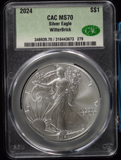 2024 America Silver Eagle CAC MS-70 Highest Grade