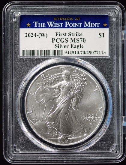 2024-W ASE First Strike PCGS MS-70 West Point 13