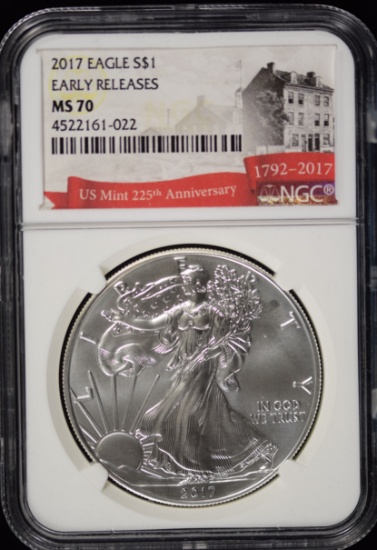 2017 America Silver Eagle NGC MS-70