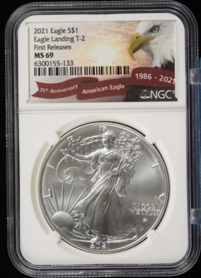 2021 America Silver Eagle NGC MS-69 First Release