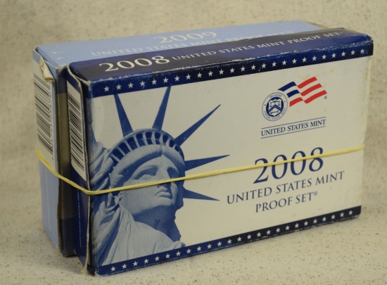 US Mint Proof Sets 2008 & 2009 w/special Lincoln